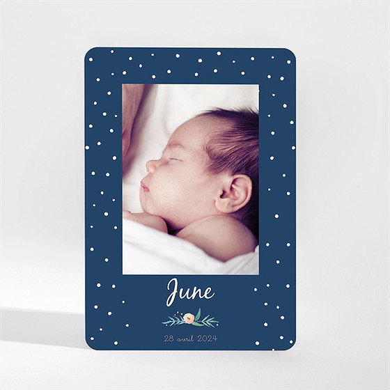 Faire-part naissance belle photo magnet
