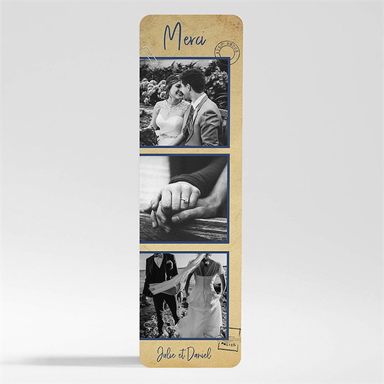 Remerciement mariage notre télégramme magnet