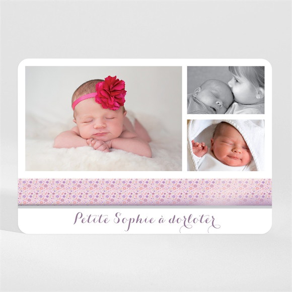 Faire-part naissance Chic et simple magnet réf.N110122