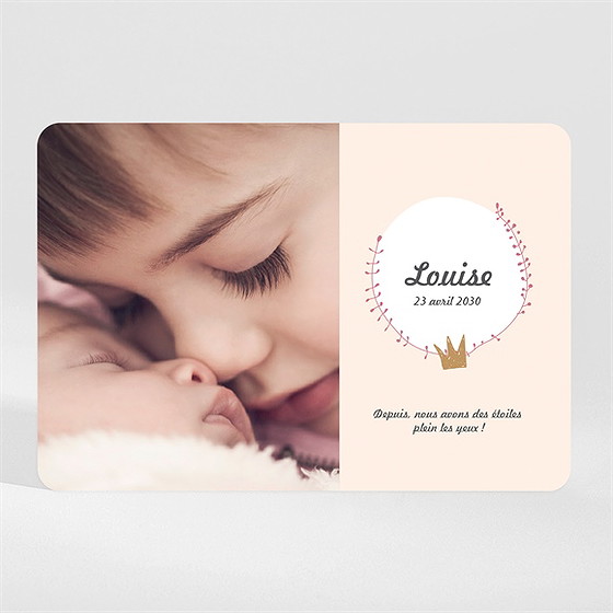 Faire-part naissance accordéon de photo magnet