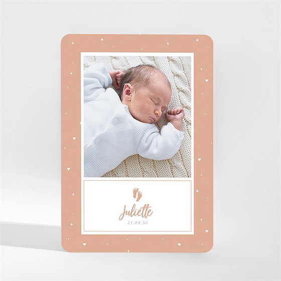 Faire-part naissance ses petits petons magnet