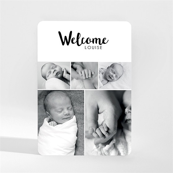 Faire-part naissance welcome baby ! magnet