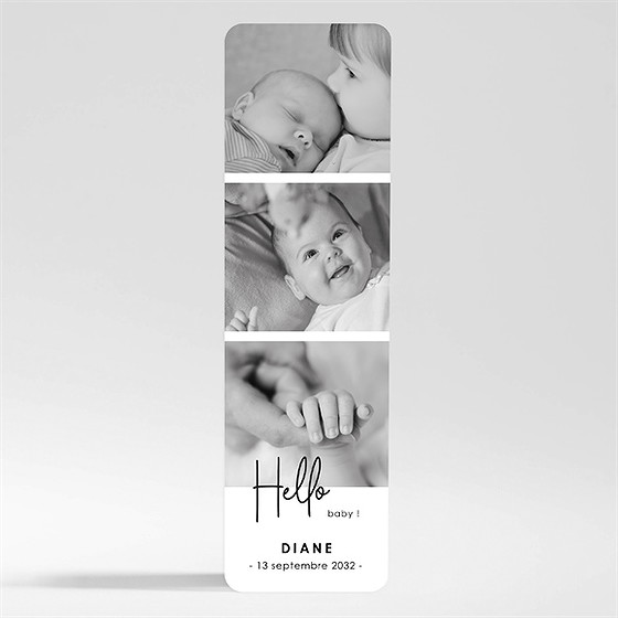 Faire-part naissance hello baby magnet