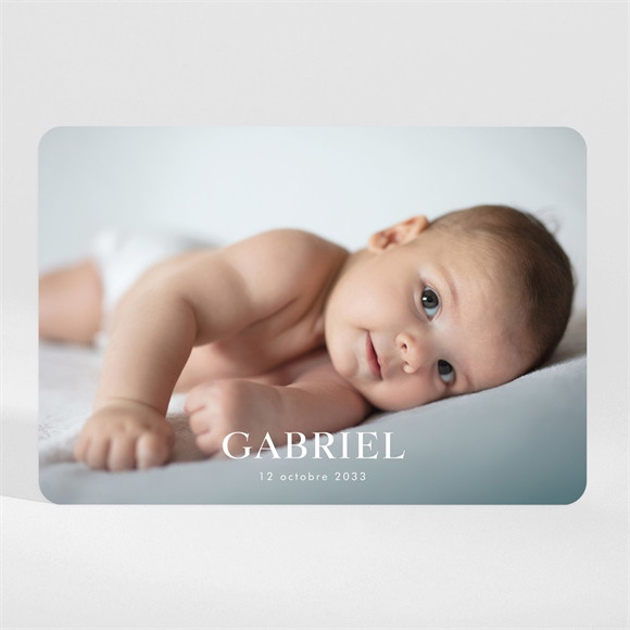 Faire-part naissance Son petit Portrait magnet réf.N110177