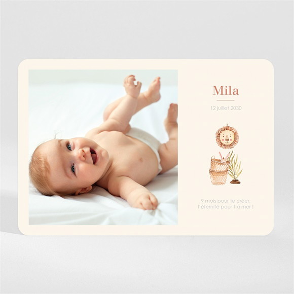 Faire-part naissance Eclatant réf.N110190
