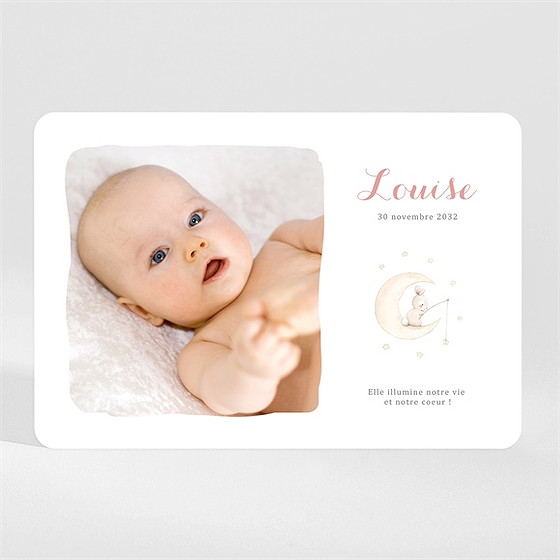 Faire-part naissance pêcheur d'étoile magnet