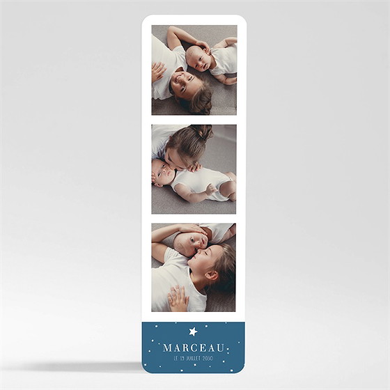 Faire-part naissance cadre chic et élégant magnet