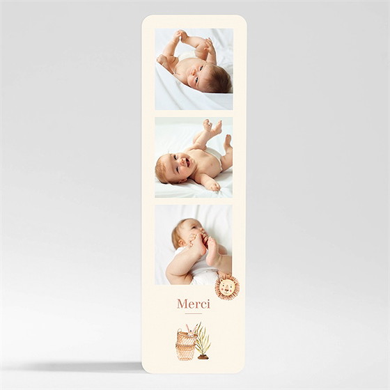 Remerciement naissance eclatant