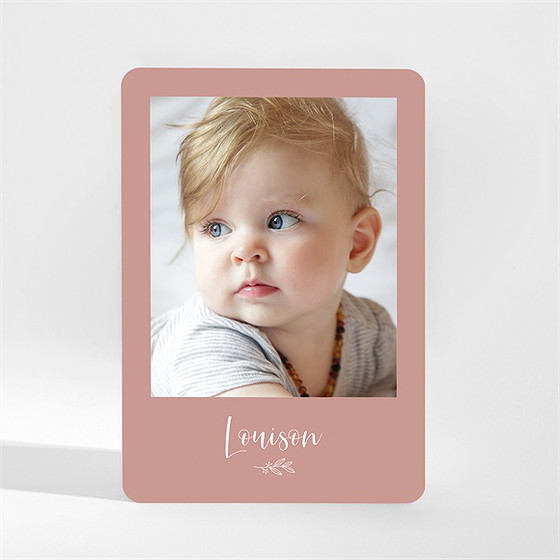 Faire-part naissance portrait mignon magnet