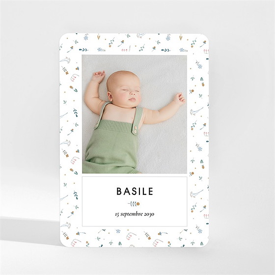 Faire-part naissance petit chouchou magnet