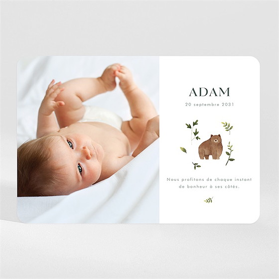 Faire-part naissance compères magnet