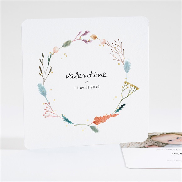 Faire-part naissance Poésie dorure réf.N351302