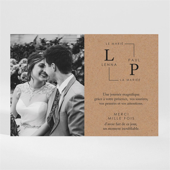 Remerciement mariage Liés réf.N110134