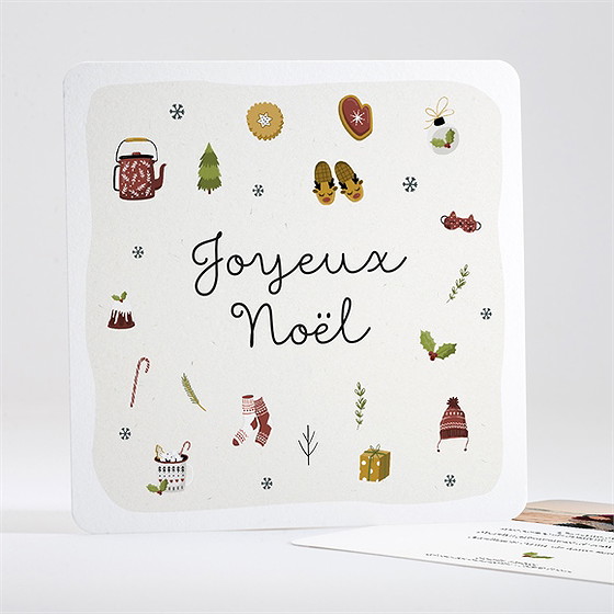 Carte de voeux bien au chaud