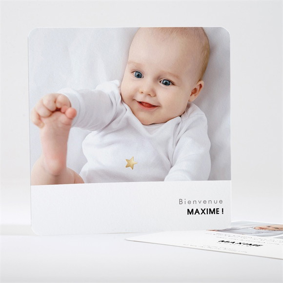 Faire-part naissance Éclats de vie dorure réf.N351308