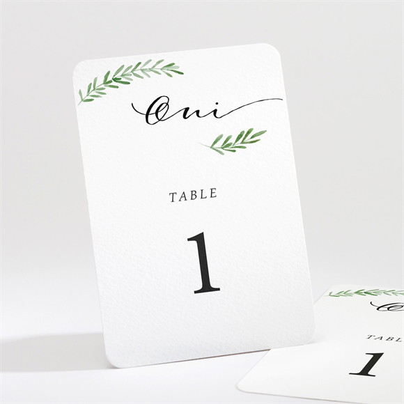 Numéro de table mariage Branche d'amour réf.N211490