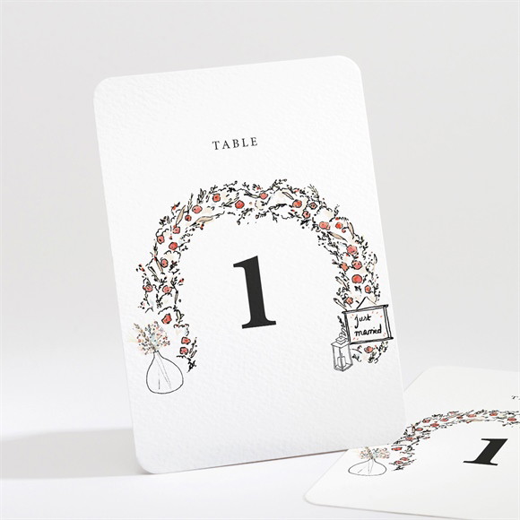 Numéro de table mariage Belle Intimité réf.N211498