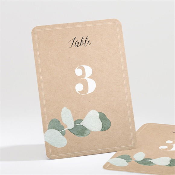 Numéro de table mariage Bel Eucalyptus réf.N211513