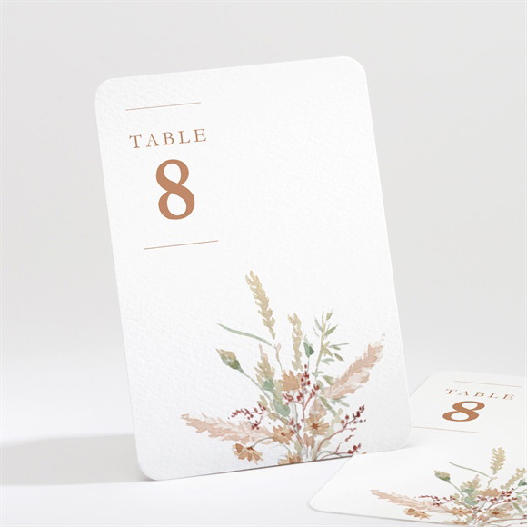 Numéro de table mariage Douceur Estivale réf.N211516
