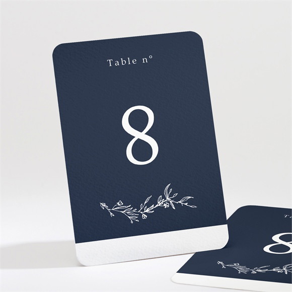 Numéro de table mariage Bleu minéral réf.N211520