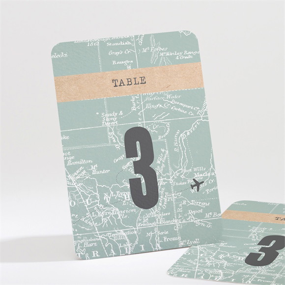 Numéro de table mariage Voyage voyage réf.N211522