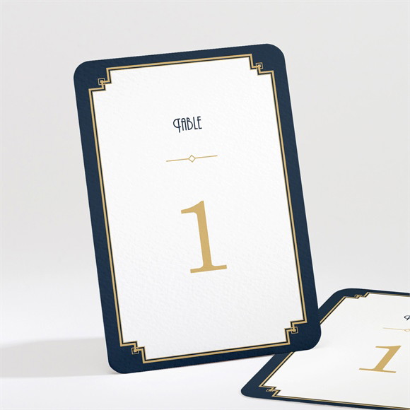 Numéro de table mariage Art déco réf.N211523