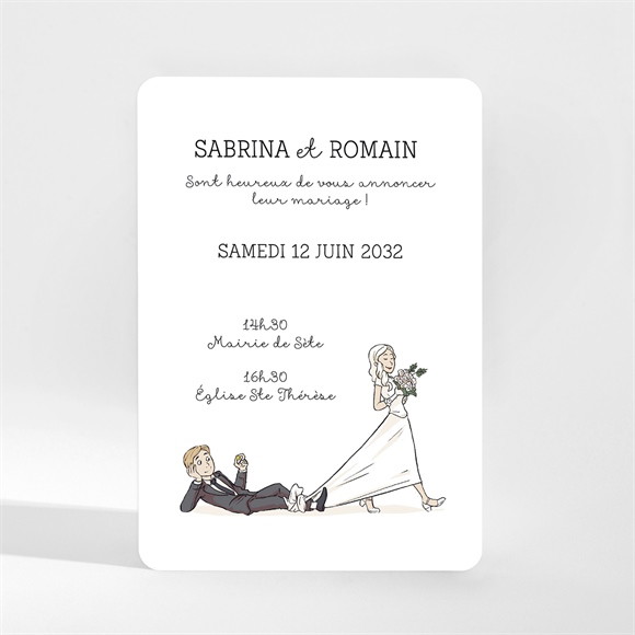 Faire-part mariage Mariage original Magnet réf.N210167