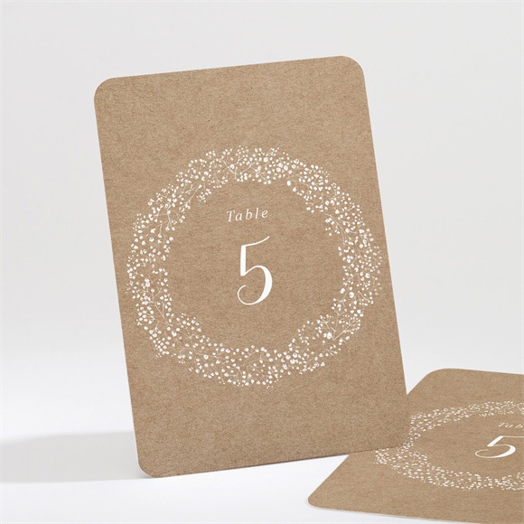 Numéro de table mariage Couronnés d'Etoiles réf.N211529