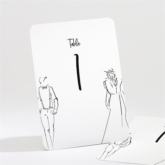 Numéro de table mariage beauté à fleurir