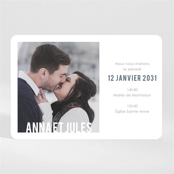 Faire-part mariage Integral magnet paysage réf.N110214