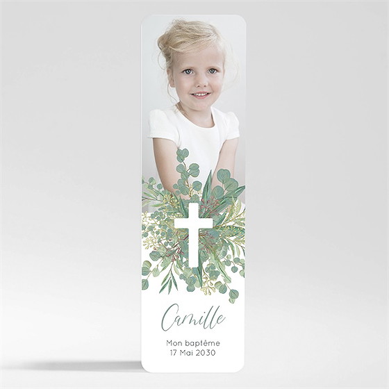 Faire-part de baptême grâce magnet