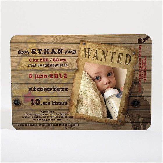 Faire-part naissance wanted ! magnet