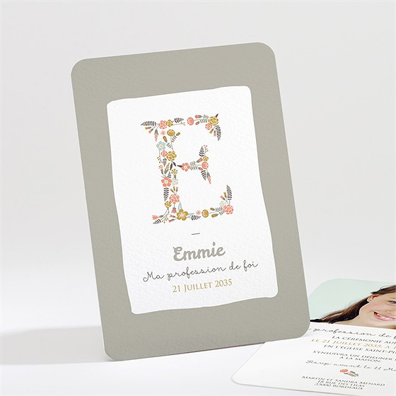 Faire-part profession de foi joie essentielle