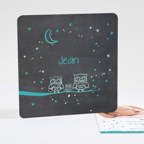 Faire-part naissance Chouette alors dorure réf.N351361