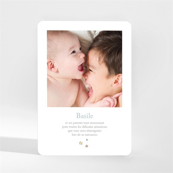 Remerciement naissance Douce Sieste réf.N210172