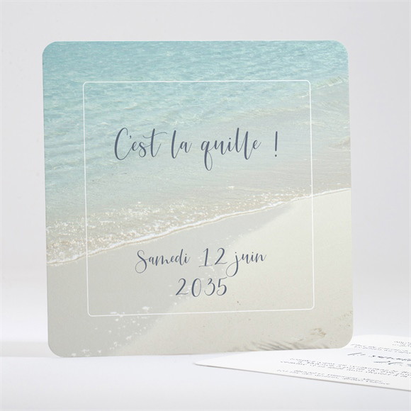 Carte invitation départ à la retraite Vamos a la playa réf.N351373