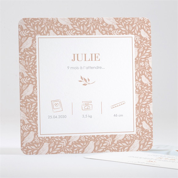 Faire-part naissance Espiègle carré réf.N351368