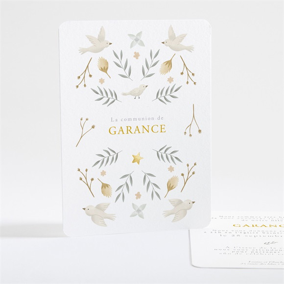 Faire-part communion En Vérité dorure réf.N28136