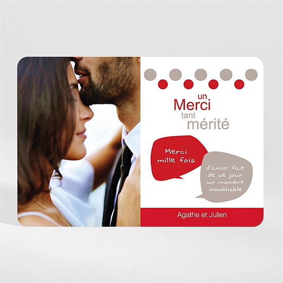 Remerciement mariage humour original paysage