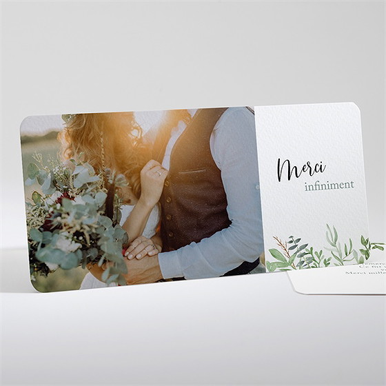 Remerciement mariage balade champetre paysage