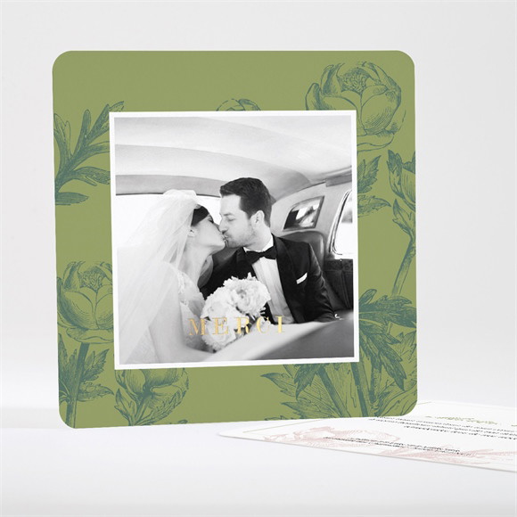 Remerciement mariage Intemporel dorure réf.N351419