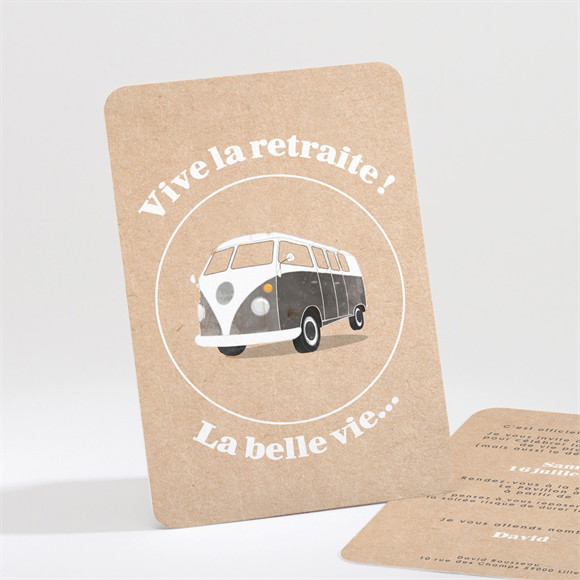 Carte invitation départ à la retraite Viva la Vida réf.N211602