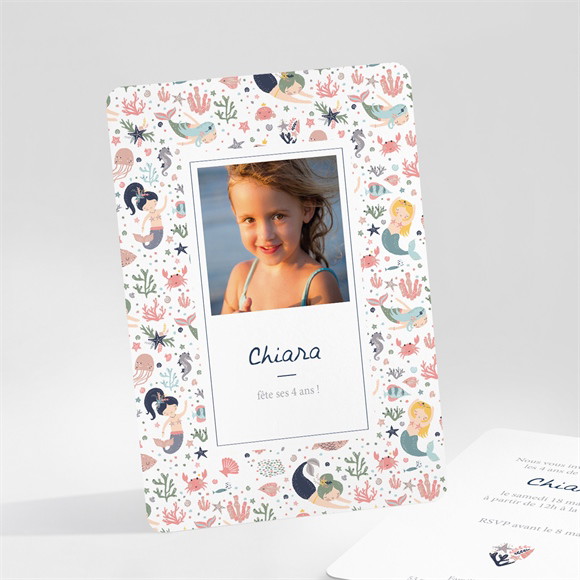 Invitation anniversaire Sirene réf.N25172