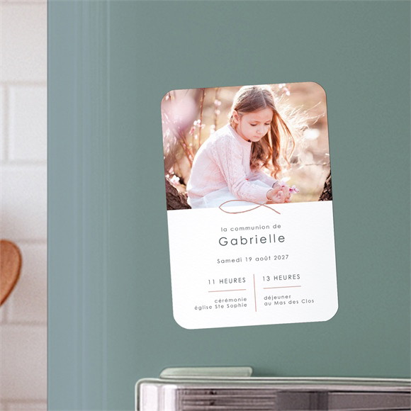 Faire-part communion Jour Sacré magnet réf.N210187
