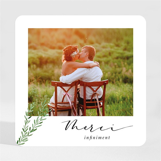 Remerciement mariage branche d'amour magnet