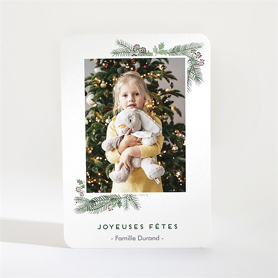 Carte de voeux dans la joie recto