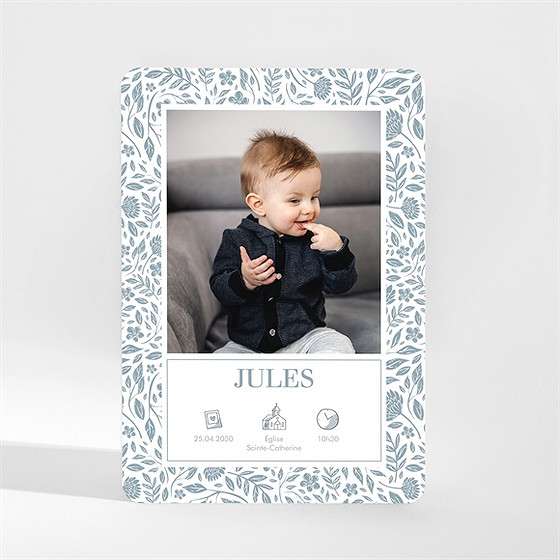 Faire-part de baptême jour divin magnet