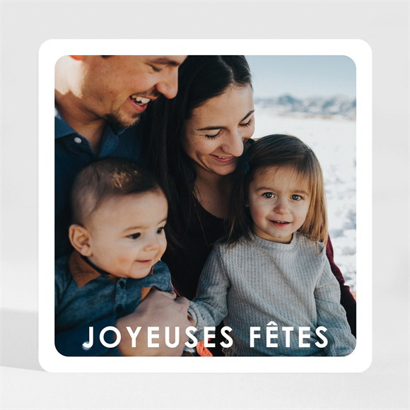 Carte de voeux Joyeuses Fetes magnet réf.N35023