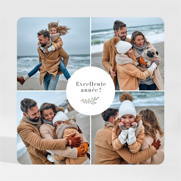 Carte de voeux Portrait de Tribu magnet réf.N35026