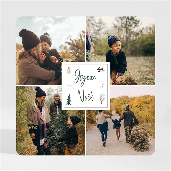 Carte de voeux Chaleur d’Hiver magnet réf.N35028